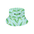 Crocodile Pattern Blue Background Unisex Bucket Hat