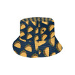 Taco Pattern Dark Background Unisex Bucket Hat