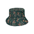 Snake Forest Pattern Dark Green Unisex Bucket Hat