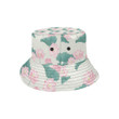Pink Lotus Waterlily Leaves Pattern Unisex Bucket Hat