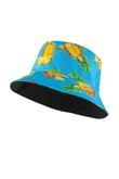 Pineapple Print Blue Background Unisex Bucket Hat