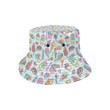 Ice Cream Faint Pattern Design Bucket Hat