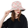Cute Pink Sheep Pattern Unisex Bucket Hat