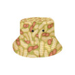 Yellow Peanut Pattern Theme Unisex Bucket Hat
