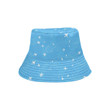 Airplane Pattern Blue Background Unisex Bucket Hat