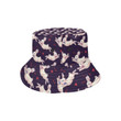 Rabbit Running Pattern Print Design Unisex Bucket Hat