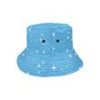 Airplane Pattern Blue Background Unisex Bucket Hat