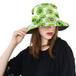 Watercolor Kiwi Design Pattern Unisex Bucket Hat