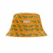 Brian Green Pattern Orange Background Bucket Hat
