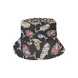 Whale And Flower Tribal Pattern Unisex Bucket Hat
