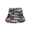 Whale And Flower Tribal Pattern Unisex Bucket Hat