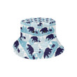 Polar Bear Winter Snow Pattern Unisex Bucket Hat
