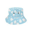 Polar Bear Pattern Print Unisex Bucket Hat