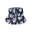 Hydrangea Cool Pattern Print Design Unisex Bucket Hat