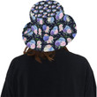 Hydrangea Cool Pattern Print Design Unisex Bucket Hat
