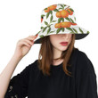 Oranges Design Pattern Background Unisex Bucket Hat
