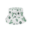 Cactus Pattern White Background Unisex Bucket Hat