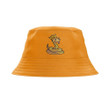 King Brown Orange Background Unisex Bucket Hat