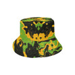 Green And Orange Rave Camo Bucket Hat