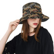 Realistic Chameleon Lizard Dark Theme Unisex Bucket Hat