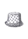 White And Brown Bandana Pattern Bucket Hat