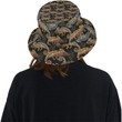 Realistic Chameleon Lizard Dark Theme Unisex Bucket Hat