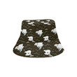 Polar Bear Pattern Dark Background Unisex Bucket Hat