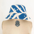 Blue Royal Flying Carpet Design Bucket Hat