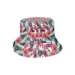 Pink Parrot Heliconia Pattern Cool Unisex Bucket Hat