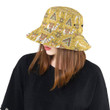 Camels Ethnic Motif Pattern Unisex Bucket Hat