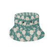 Faint Hydrangea Pattern Print Design Unisex Bucket Hat