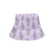 Faint Lavender Pattern Purple Background Unisex Bucket Hat