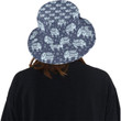 Elephant Tribal Design Pattern Unisex Bucket Hat