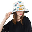Cute Colorful Helicopter Pattern Unisex Bucket Hat