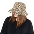 Red Tulips And Daffodils Pattern Unisex Bucket Hat