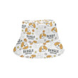 Cute Beagle Dog Pattern Bright Theme Unisex Bucket Hat