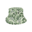 Faint Palm Leaves Pattern 4 Unisex Bucket Hat