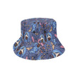 Denim Mermaid Pattern Cute Unisex Bucket Hat