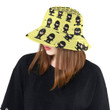 Cute Ninja Yellow Background Unisex Bucket Hat