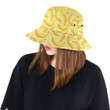 Banana Pattern Yellow Background Unisex Bucket Hat