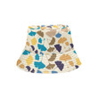 Colorful Ginkgo Leaves Pattern White Skin Unisex Bucket Hat
