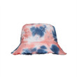 Grey Pink And White Drenched Pattern Bucket Hat
