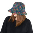 Faint Lotus Boho Pattern Unisex Bucket Hat