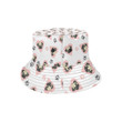 Cute Pugs Pink Heart Paw Pattern Unisex Bucket Hat