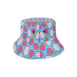Dragonfruit Pattern Print Design Light Blue Background Unisex Bucket Hat