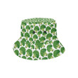 Cute Broccoli Pattern While Background Unisex Bucket Hat