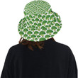 Cute Broccoli Pattern While Background Unisex Bucket Hat
