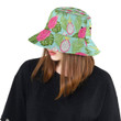 Dragon Fruit And Leaves Pattern Unisex Bucket Hat