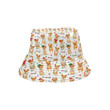 Christmas Corgi Dog Pattern Background Unisex Bucket Hat