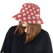 Heart Red Pattern Lovely Unisex Bucket Hat